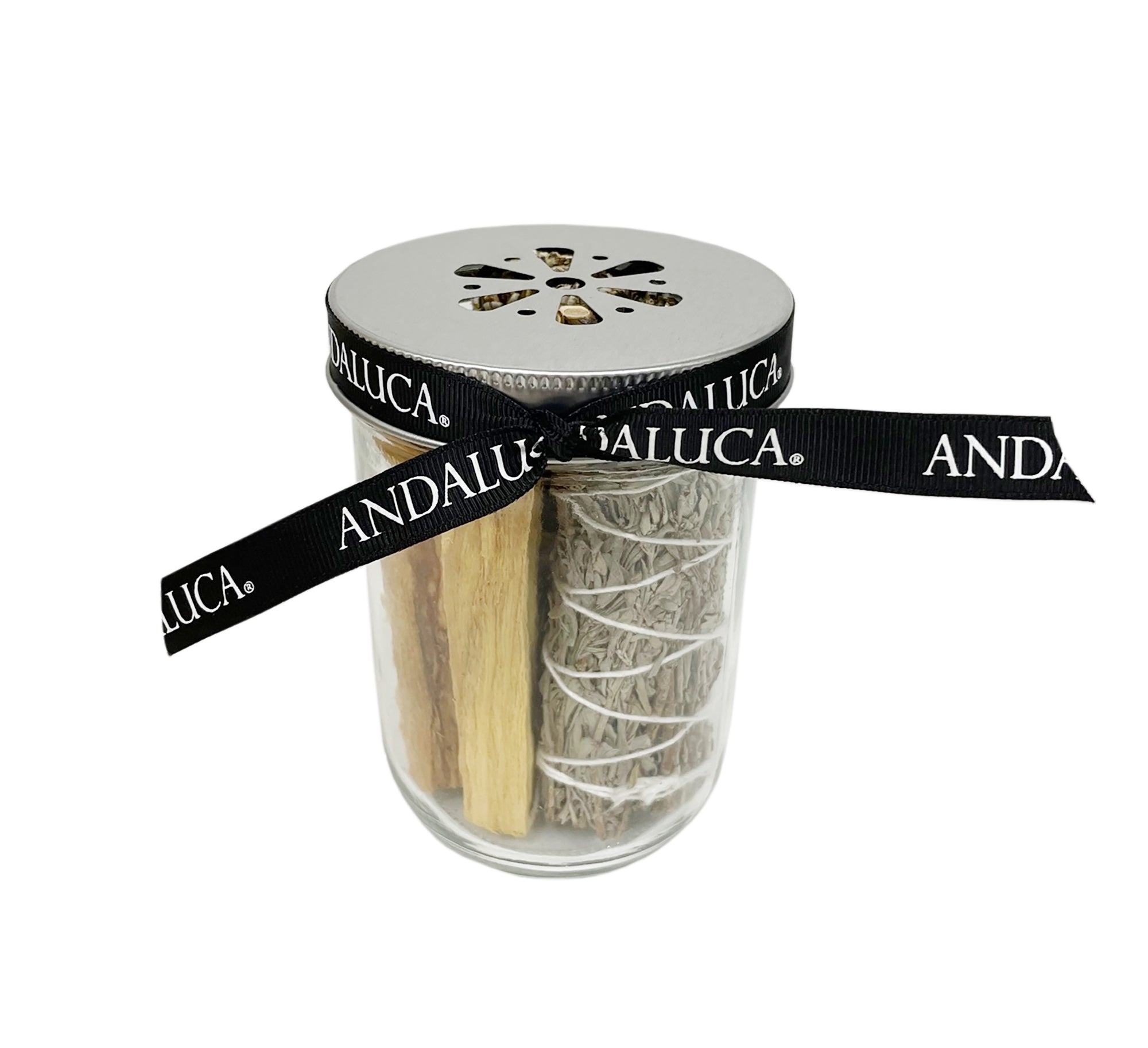Sage and Palo Santo Smudging Jar Kit — Andaluca Home