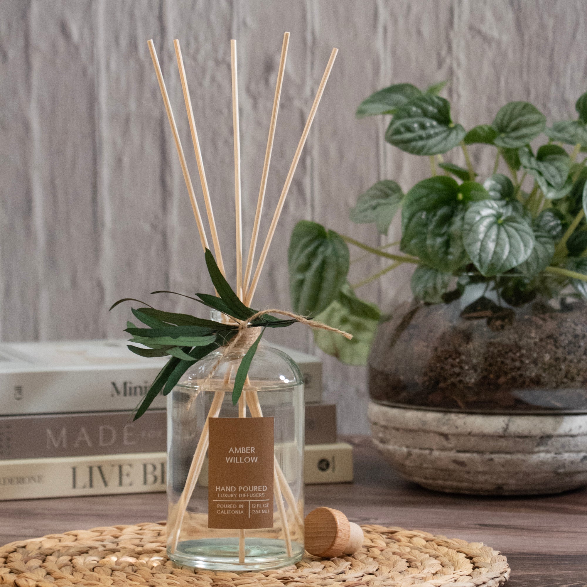 Amber Willow Botanical Tie Reed Diffuser