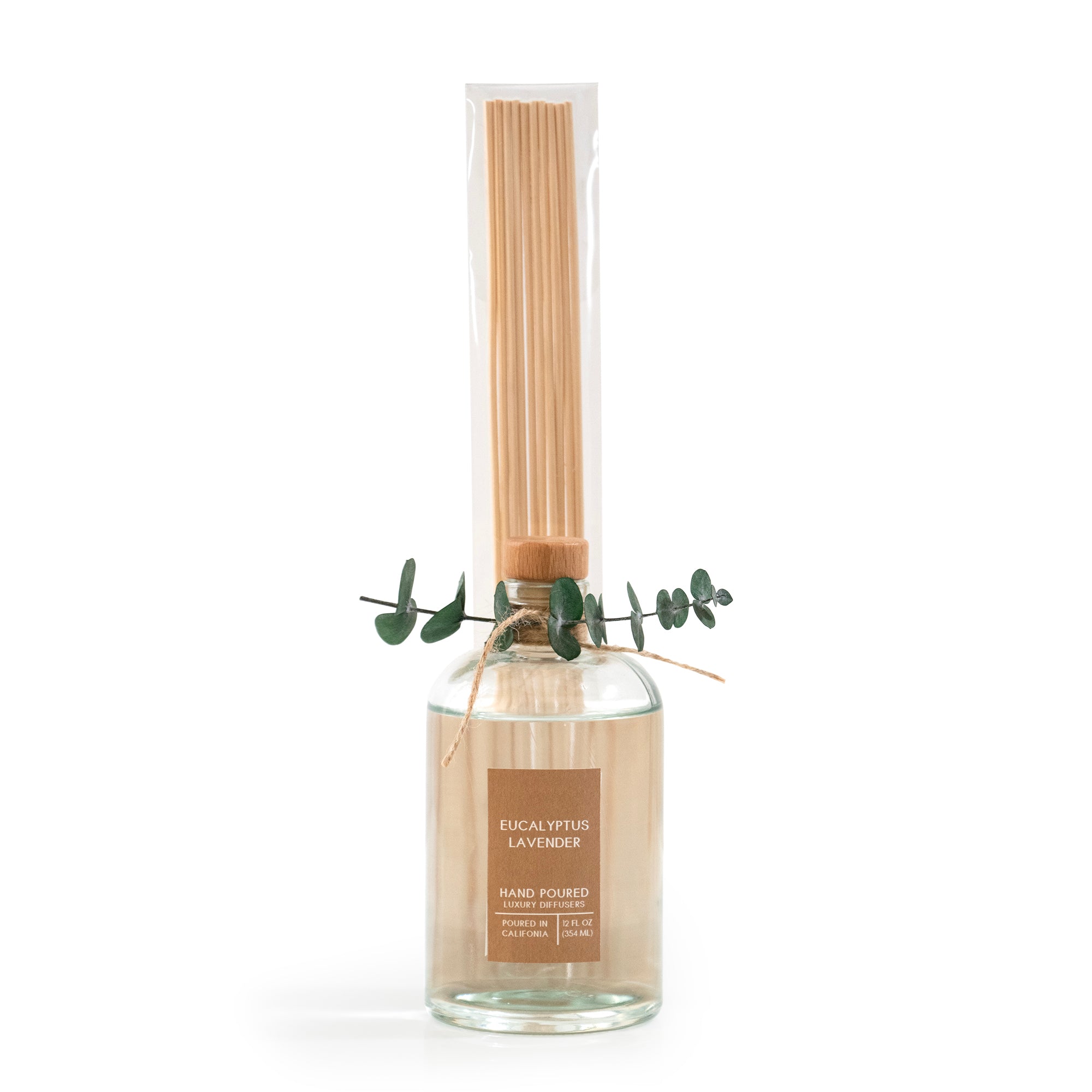 Diffuser Reed Tie Eucalyptus Lavender Botanical Tie Reed Diffuser — Andaluca Home