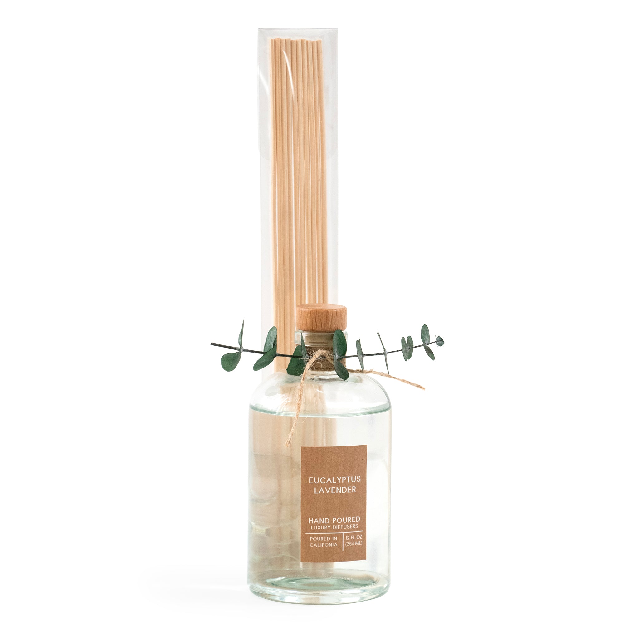 Diffuser Reed Tie Eucalyptus Lavender Botanical Tie Reed Diffuser — Andaluca Home
