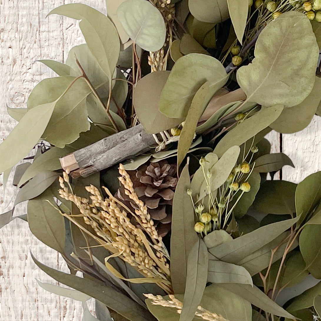 Eucalyptus & Pinecone Wreath