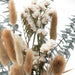 White Washed Eucalyptus & Thistle Bouquet closeup